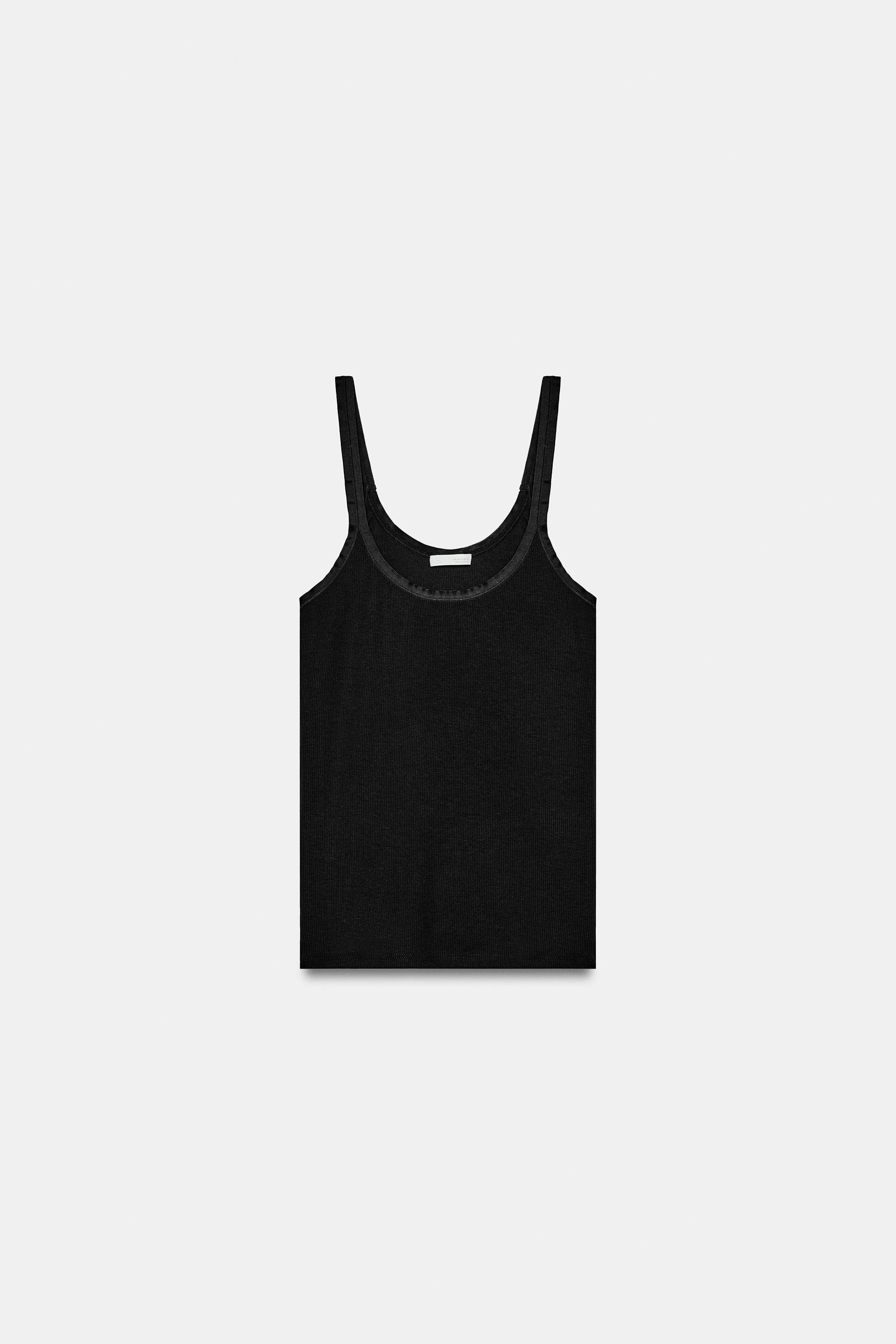 RIBBED STRAP TOP